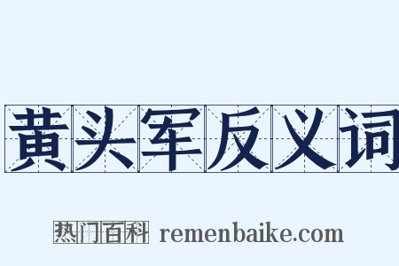 黄头军反义词是什么意思的图片